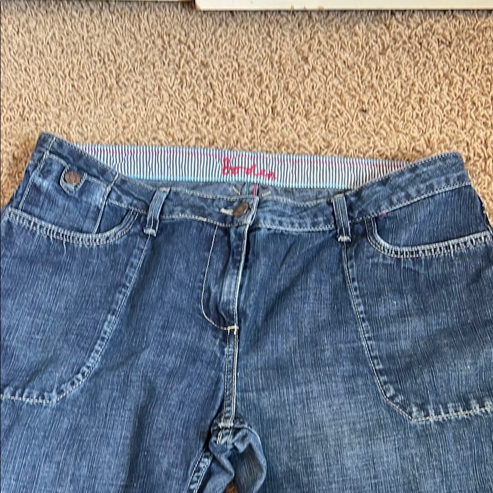 Boden Blue Wide Leg Jeans